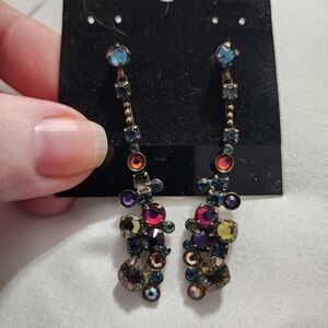 Multicolor Crystal Drop Earrings - Women Jewelry